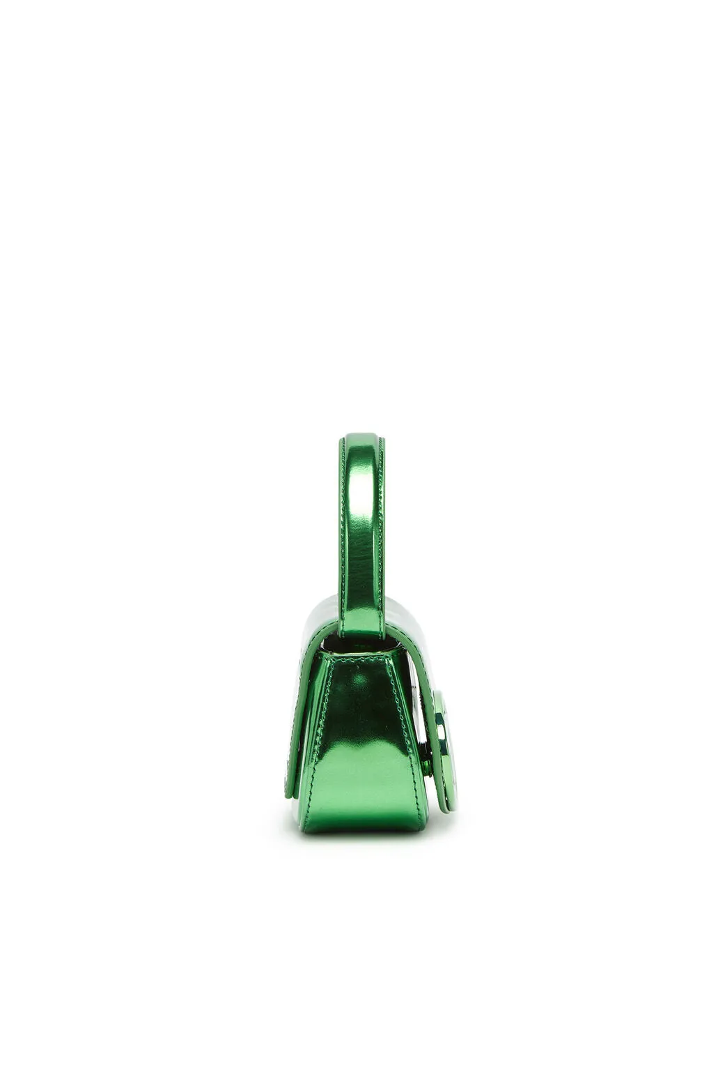 1DR-XS-S-Iconic mini bag in mirrored leather Green