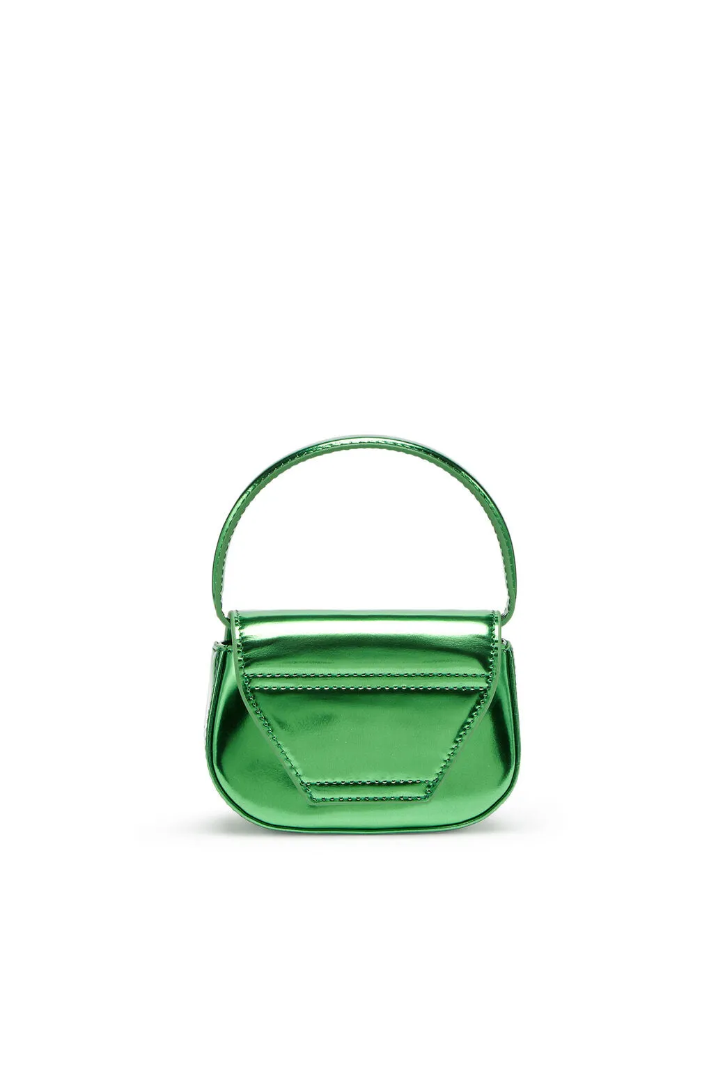 1DR-XS-S-Iconic mini bag in mirrored leather Green