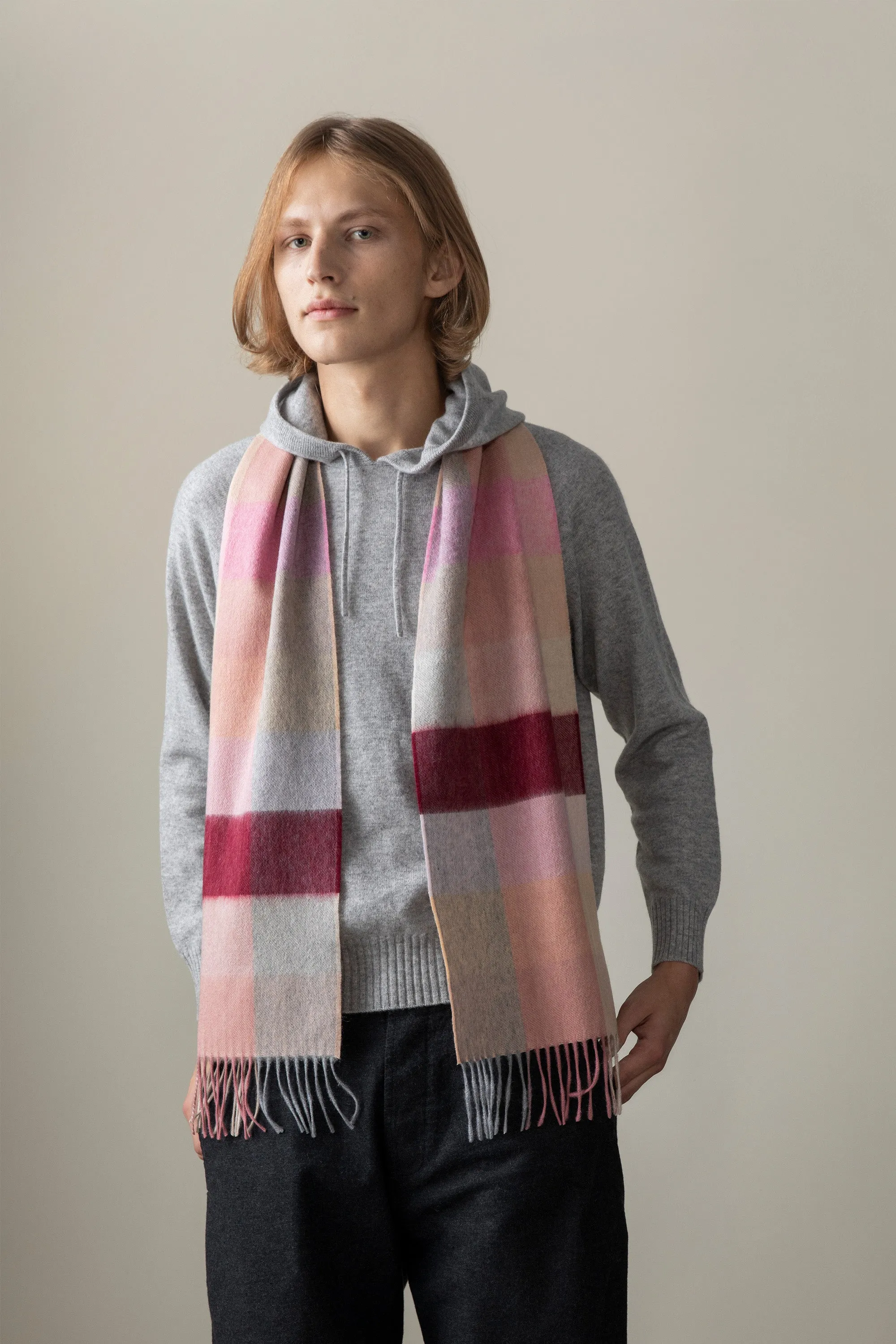 3 Square Cashmere Scarf - Summer Fruits