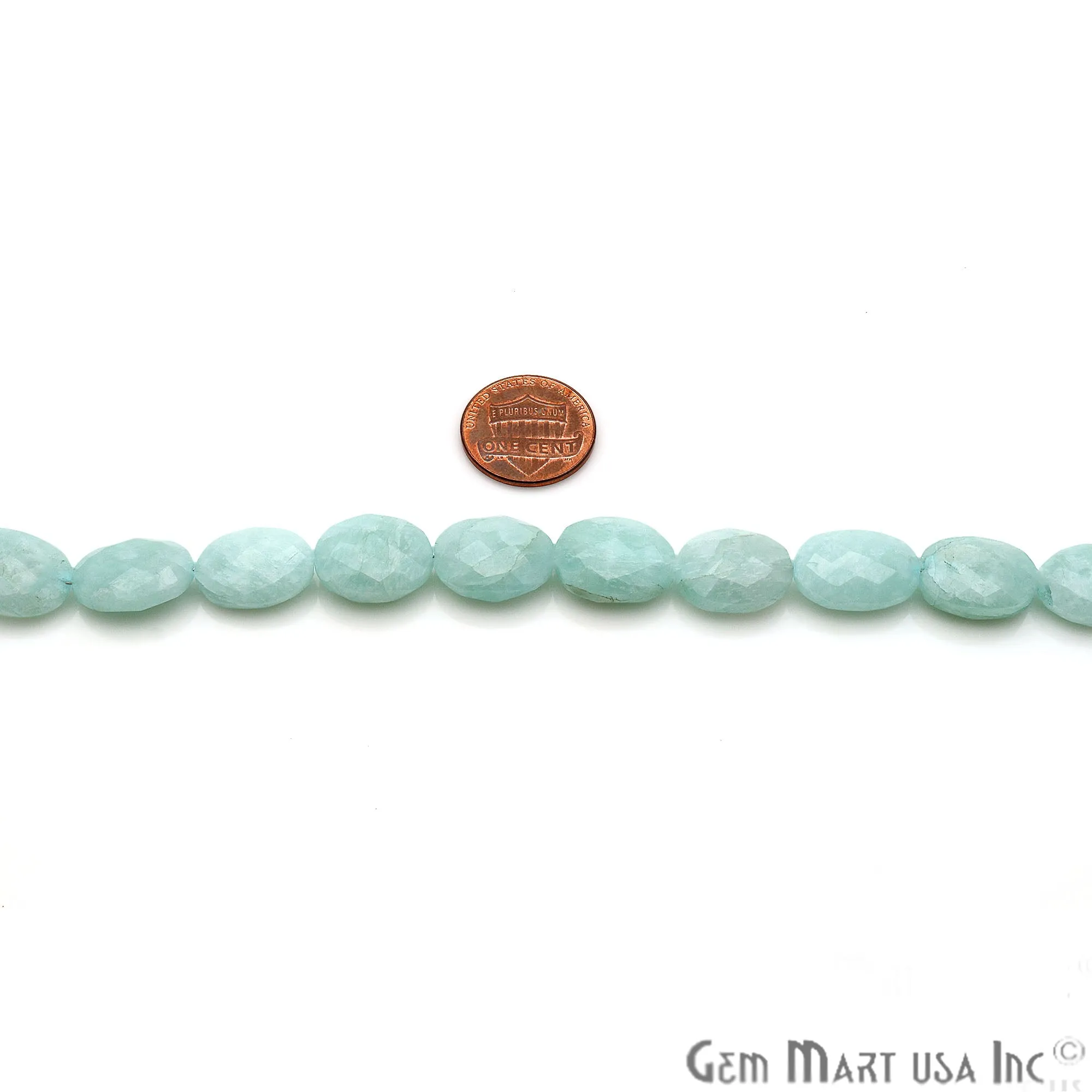 Amazonite Oval Beads, 8 Inch Gemstone Strands, Drilled Strung Briolette Beads, Oval Shape, 19x13mm