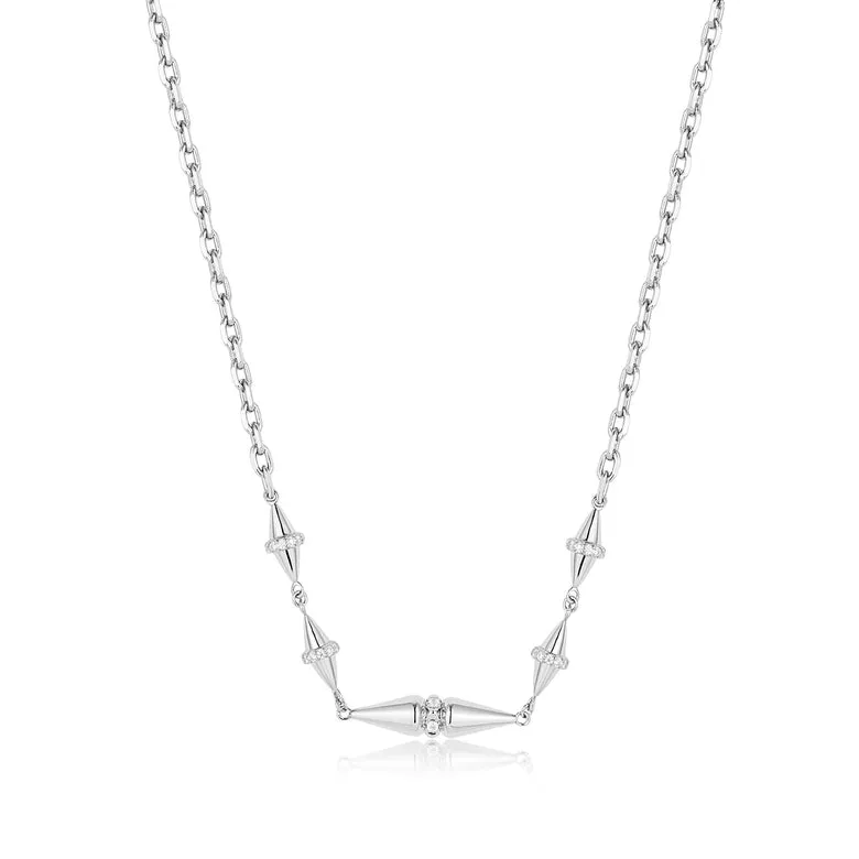 Ania Haie Silver Geometric Chain Necklace