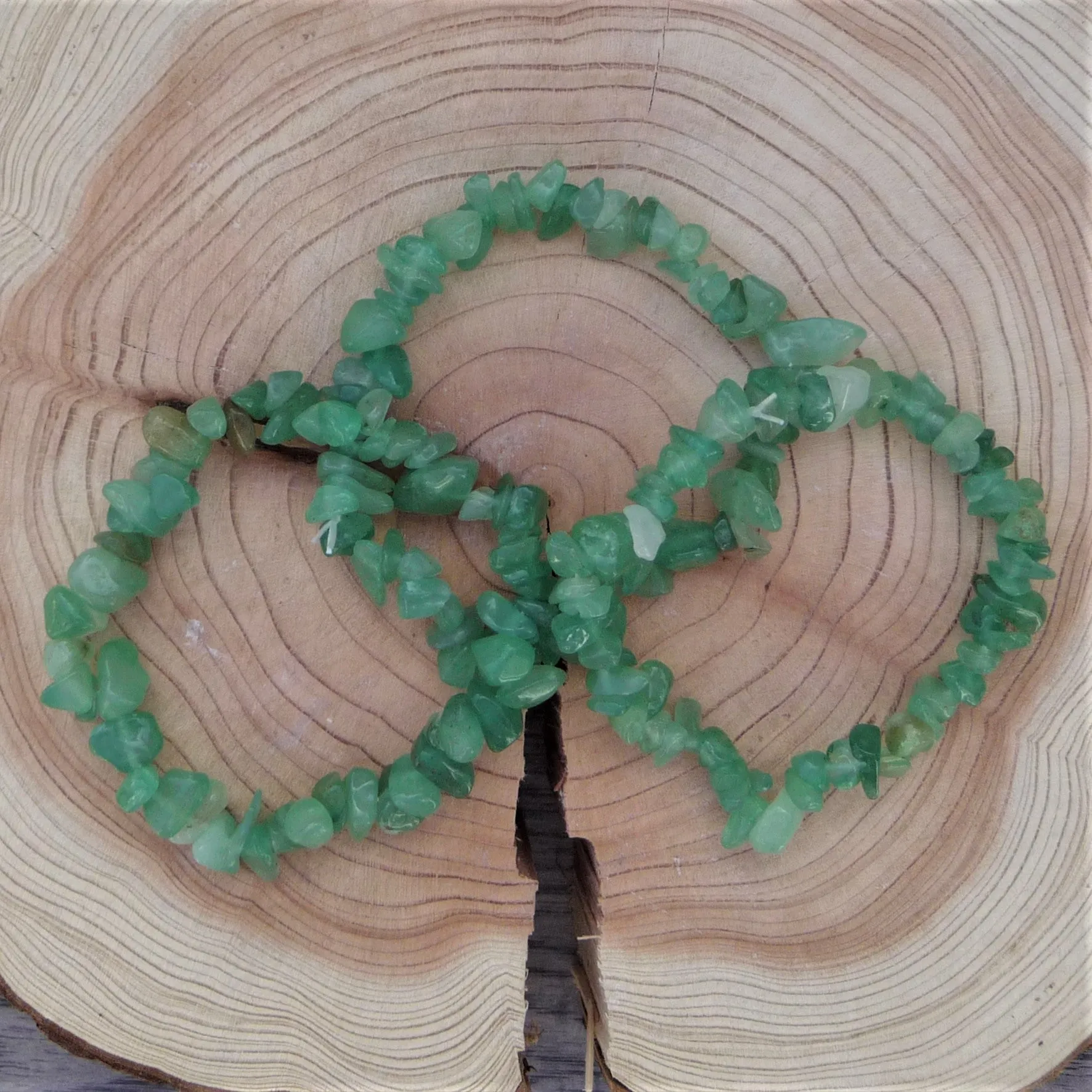 Aventurine Green - Gemstone Chip Bracelet