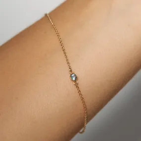 Birthstone Bracelet in 14k Gold