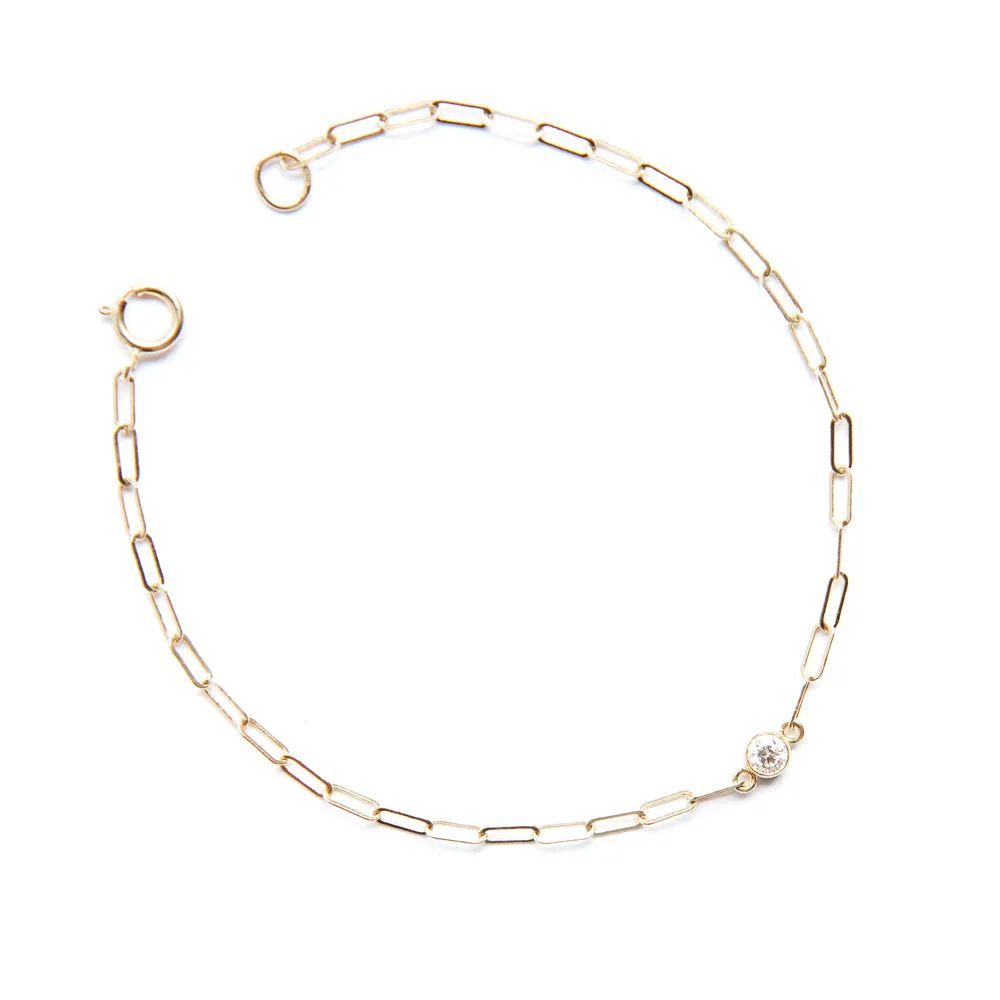 Birthstone Bracelet in 14k Gold