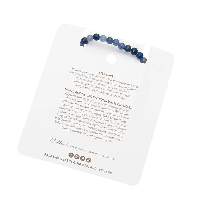 BLUE AVENTURINE HEALING GEM BRACELET