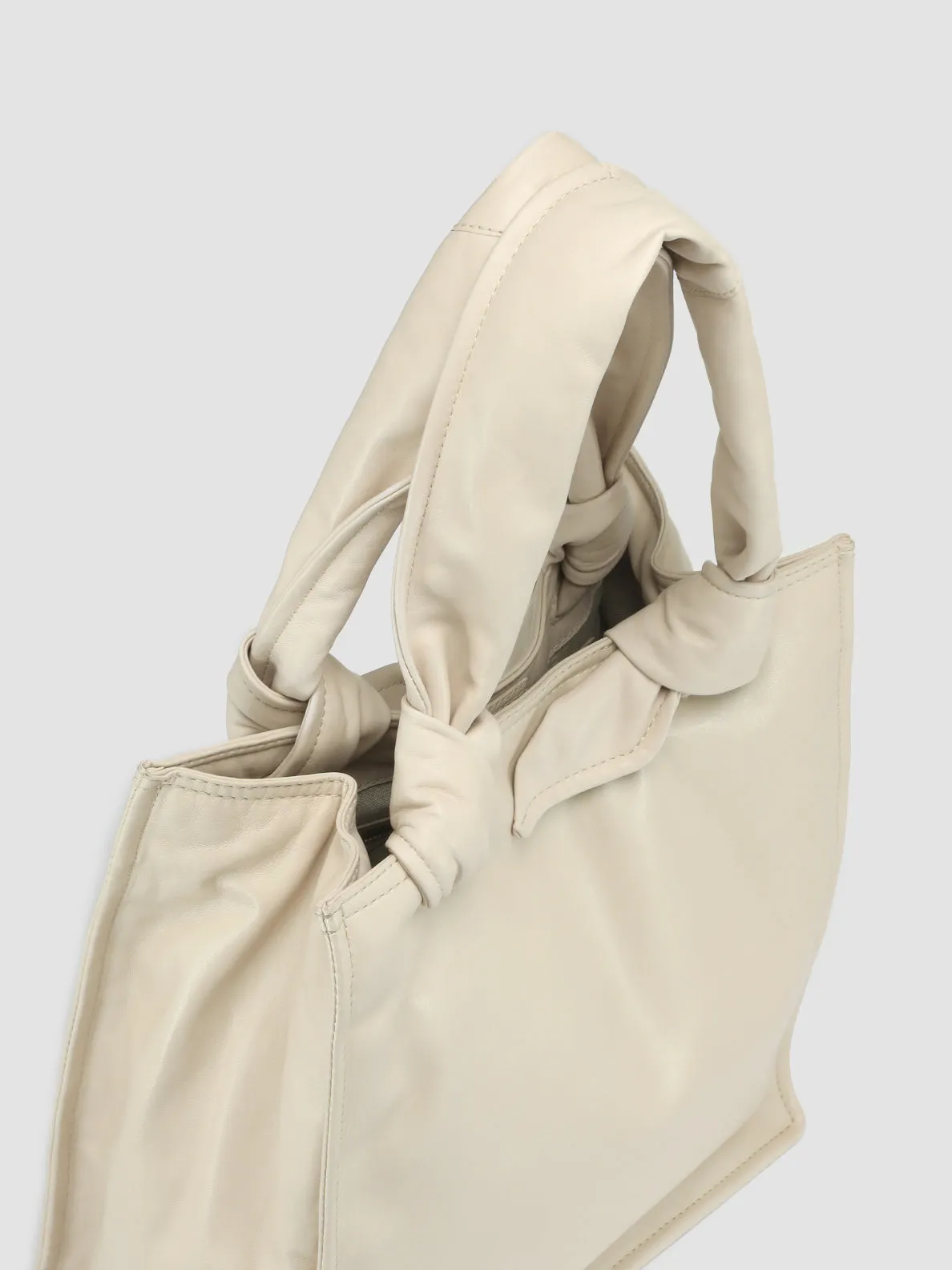 BOLINA 035 - White Leather Shoulder Bag