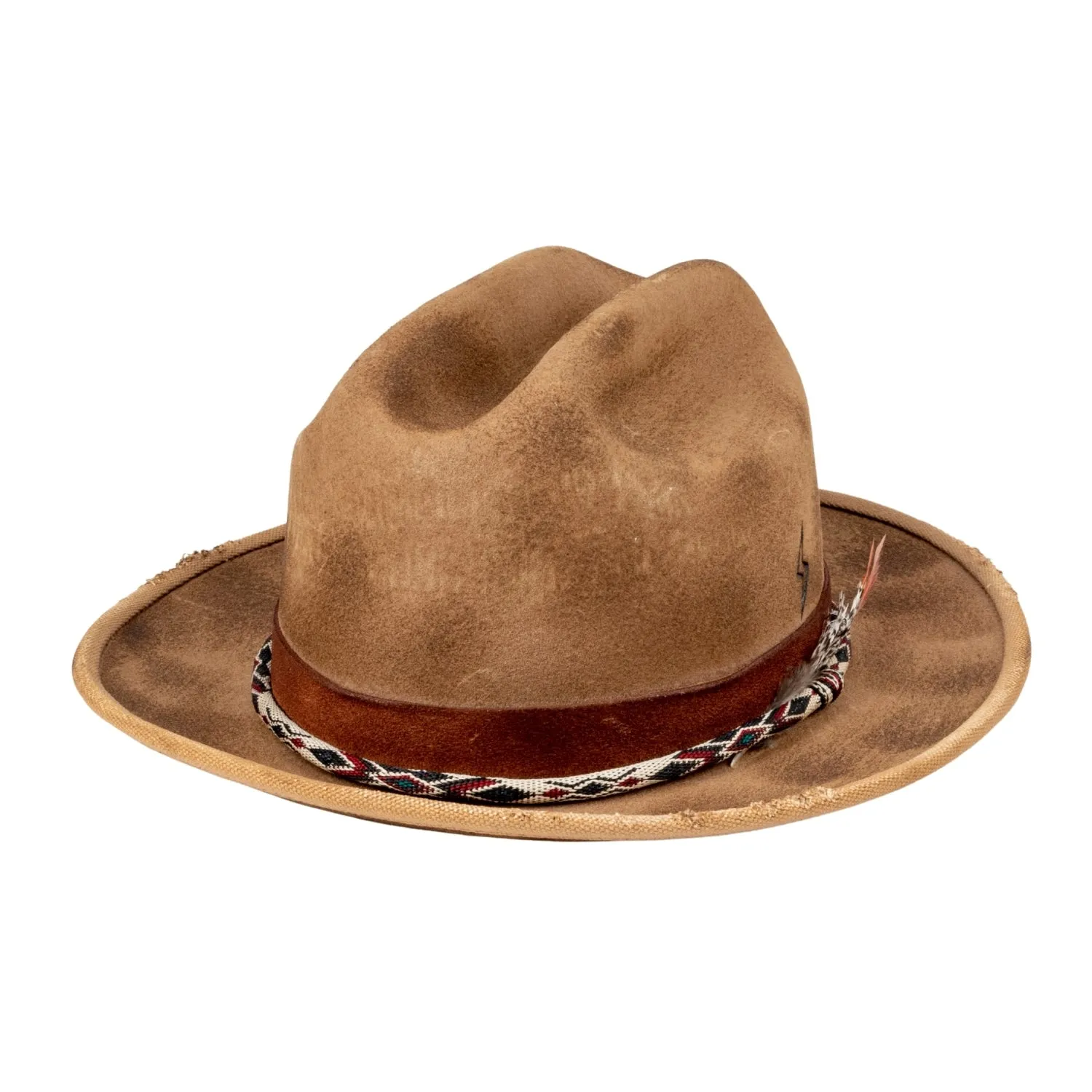 Boone - Handcrafted Distressed Finish Vintage City Western Hat