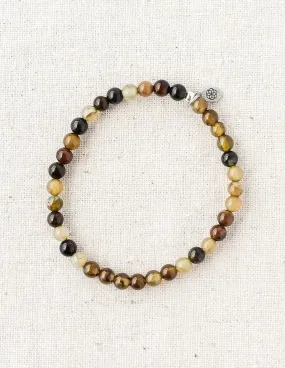 Brown Agate Mini Gemstone Bracelet