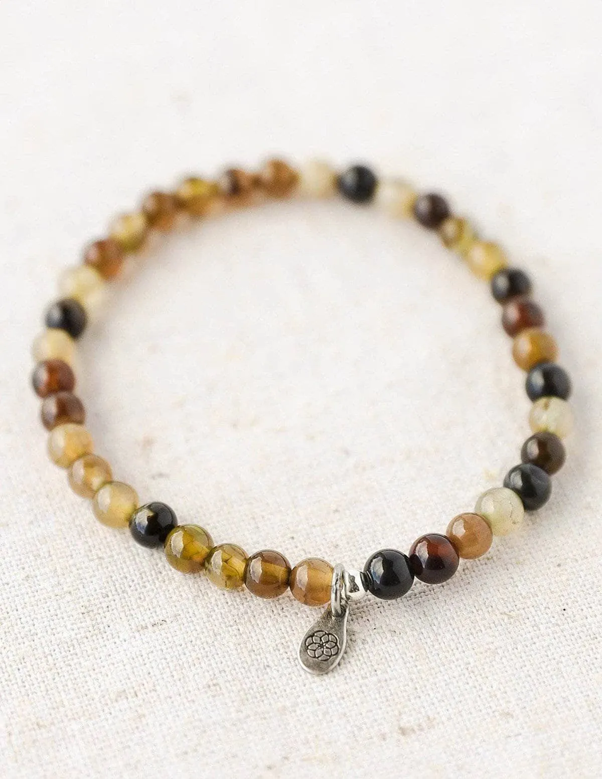 Brown Agate Mini Gemstone Bracelet