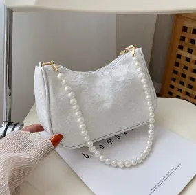 CL1132 - Pearl baguette dumpling bag