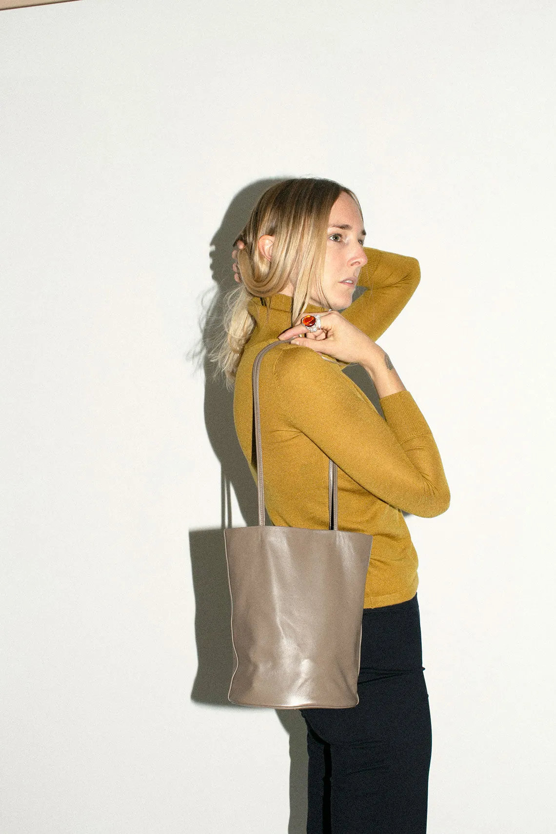 Earth Drape Bucket Bag