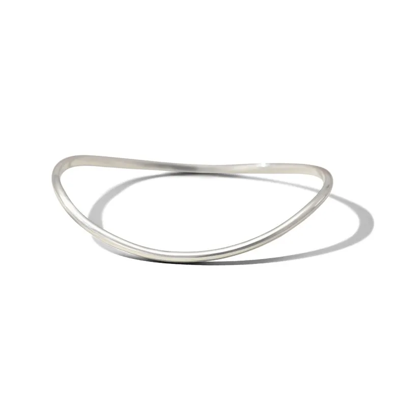 Enfold Bangle, Silver