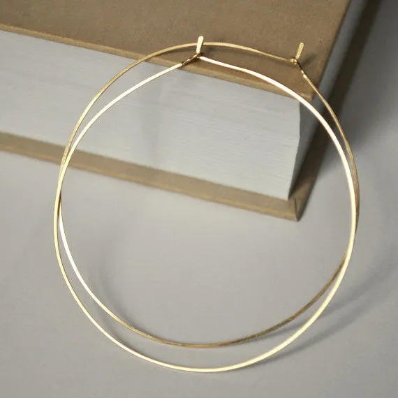 Extra Large Gold Hoop Earrings