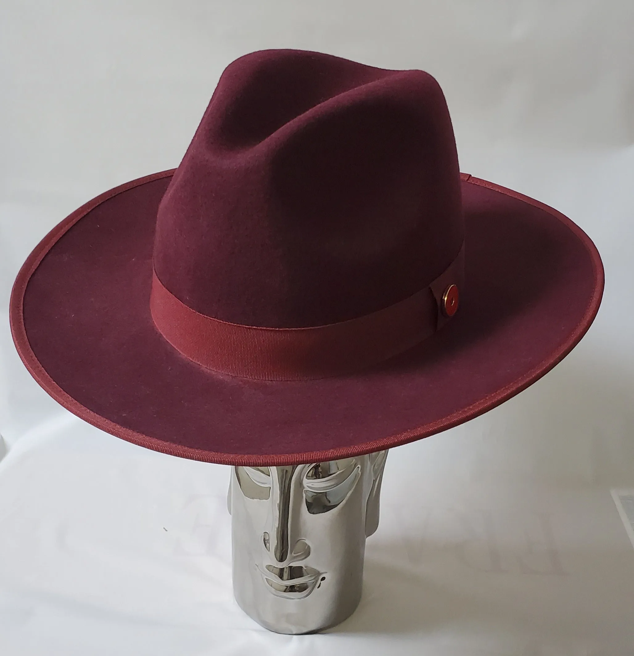 Fedora Wide Flat Brim Monarch Hat Collection