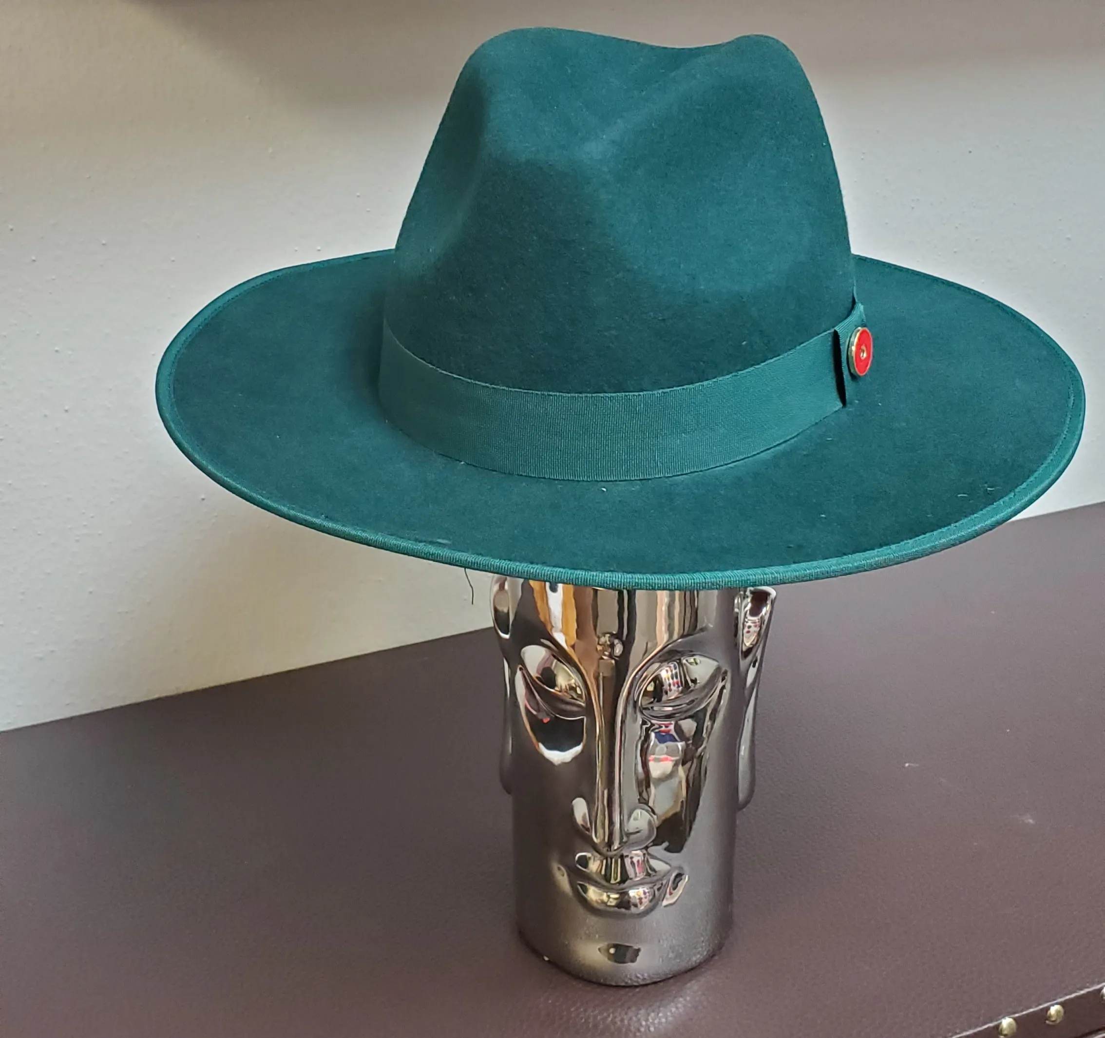 Fedora Wide Flat Brim Monarch Hat Collection