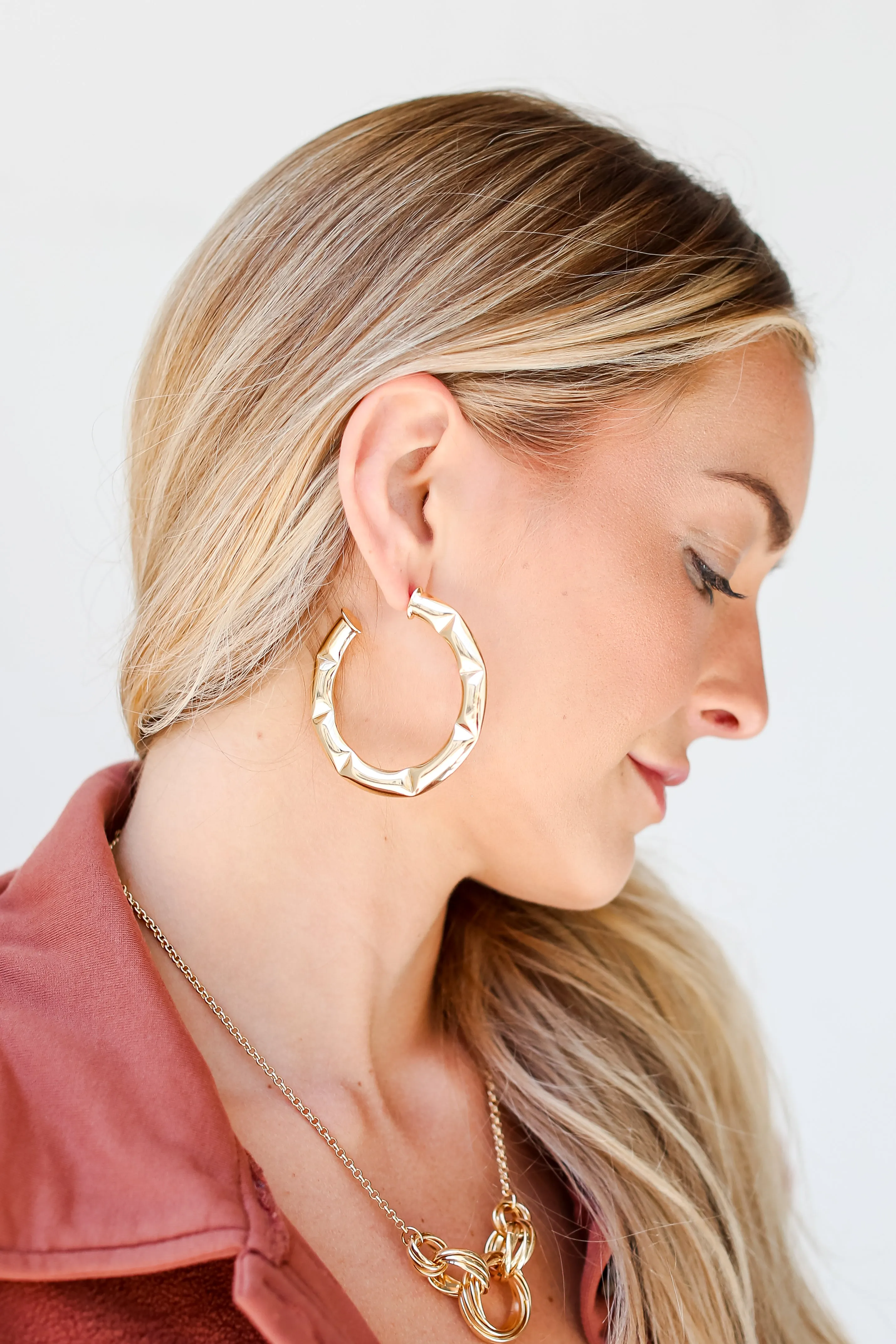 FINAL SALE - Alexa Gold Hoop Earrings