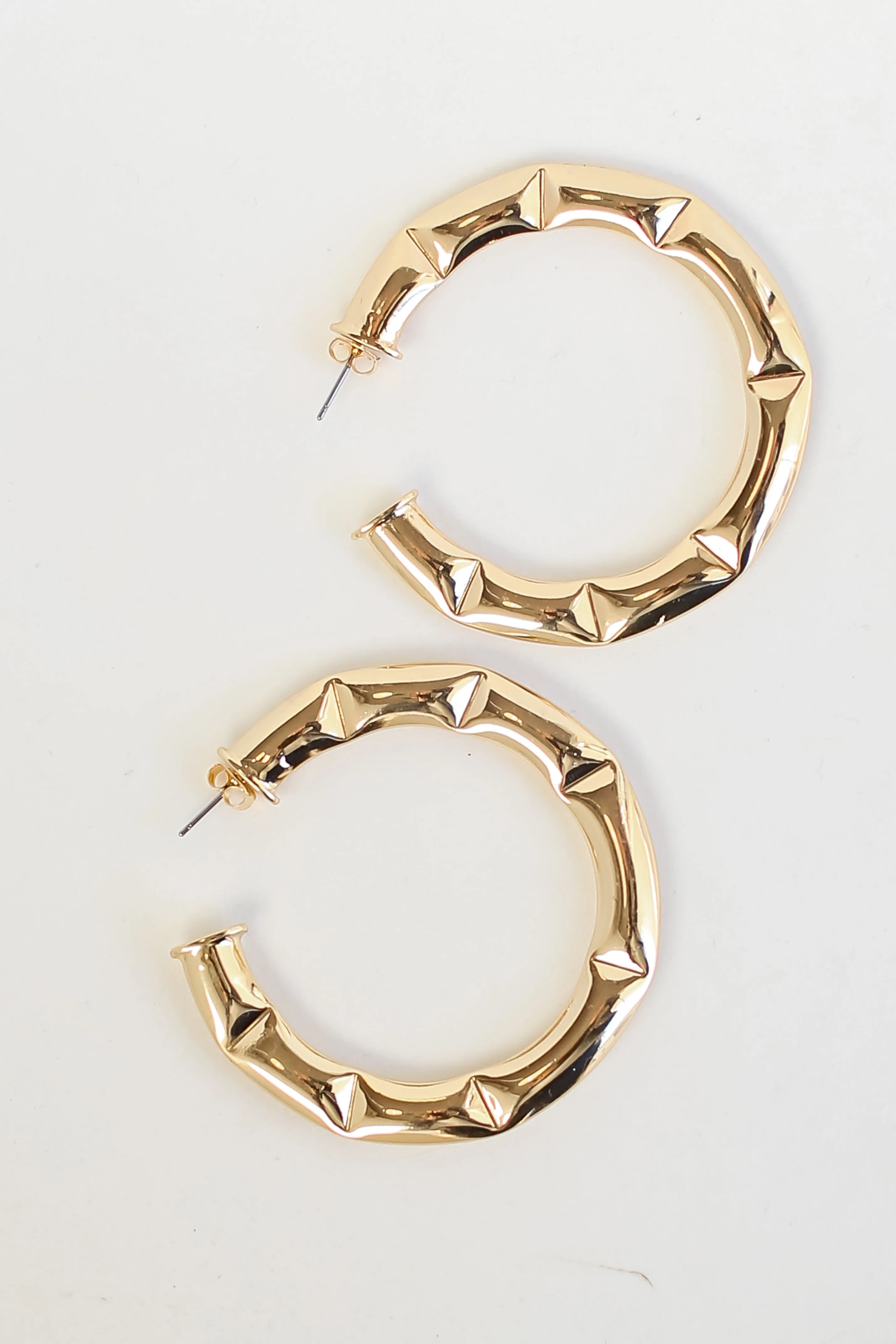 FINAL SALE - Alexa Gold Hoop Earrings