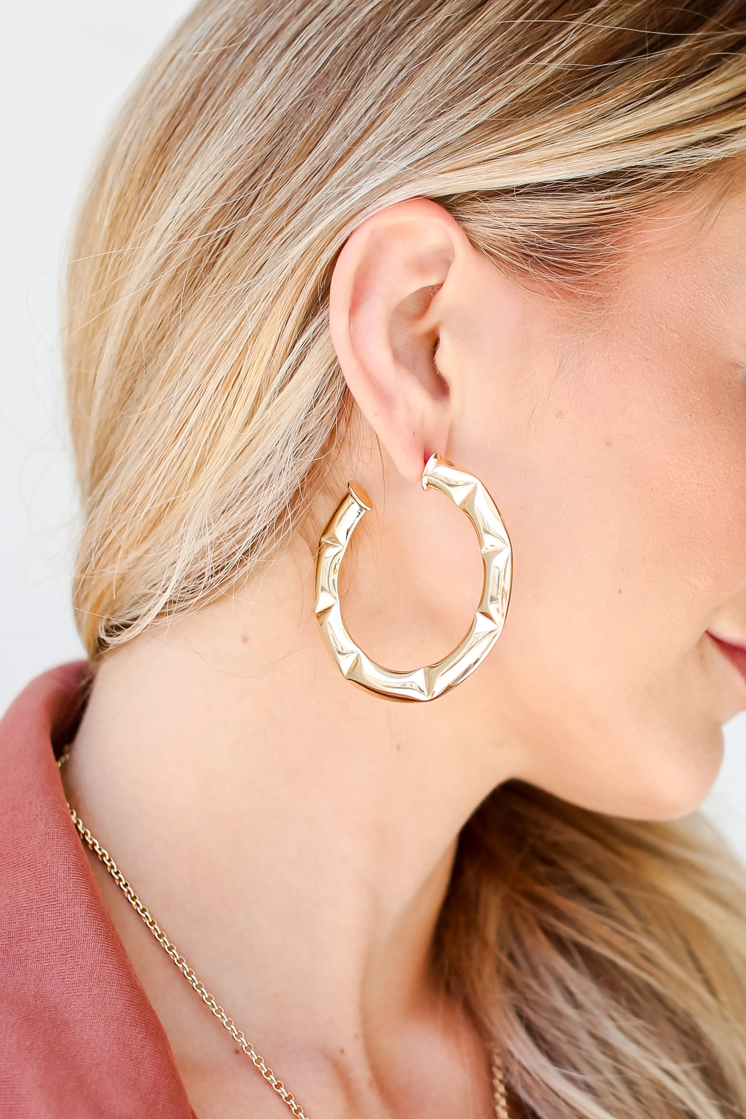 FINAL SALE - Alexa Gold Hoop Earrings