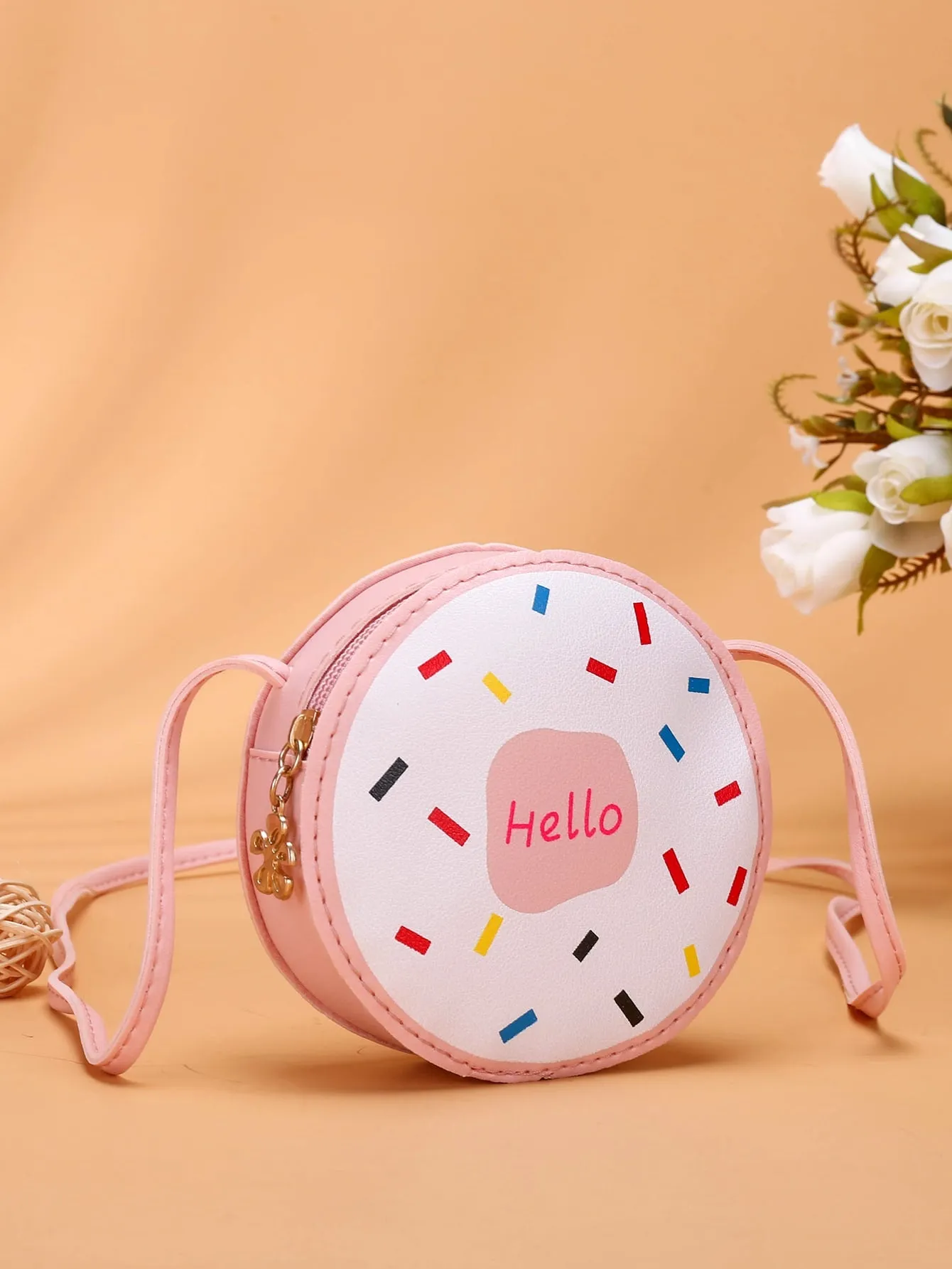 Girls Donuts Shaped Crossbody Bag