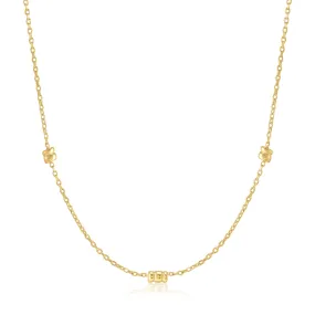 Gold Smooth Twist Chain Necklace