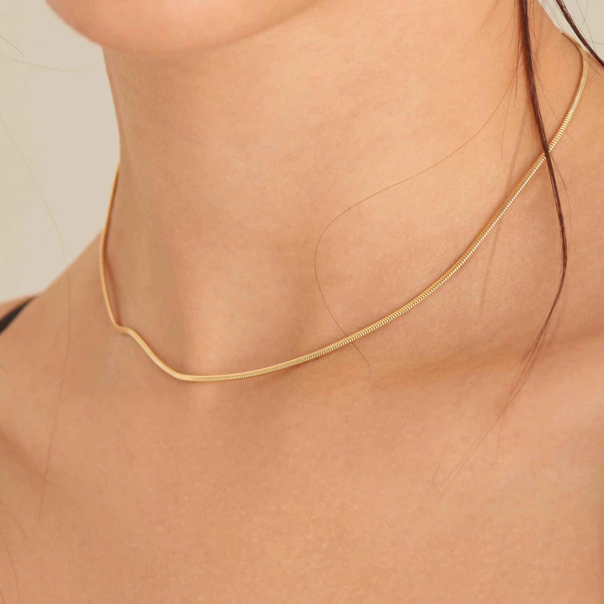 Gold Snake Chain Necklace