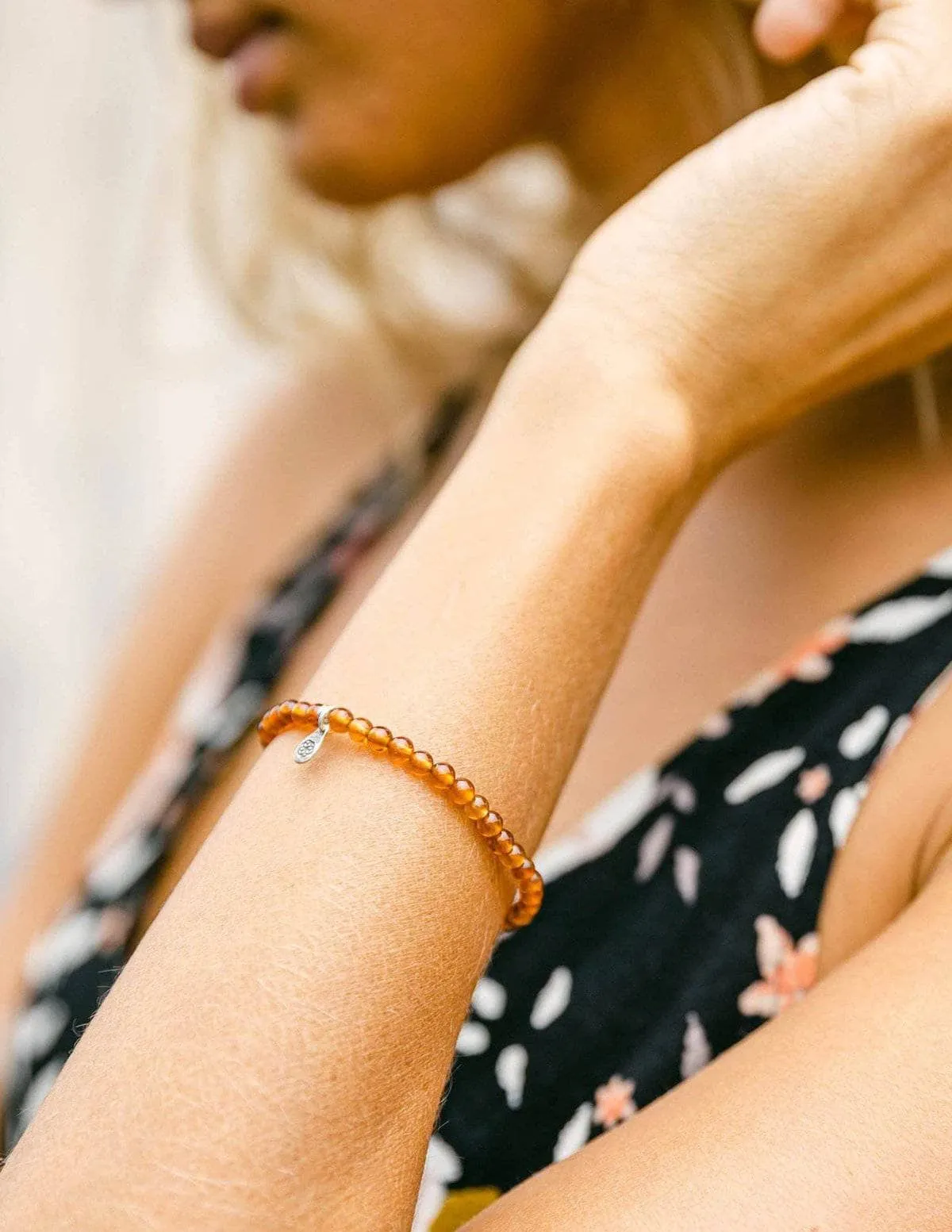 Hessonite Mini Gemstone Bracelet