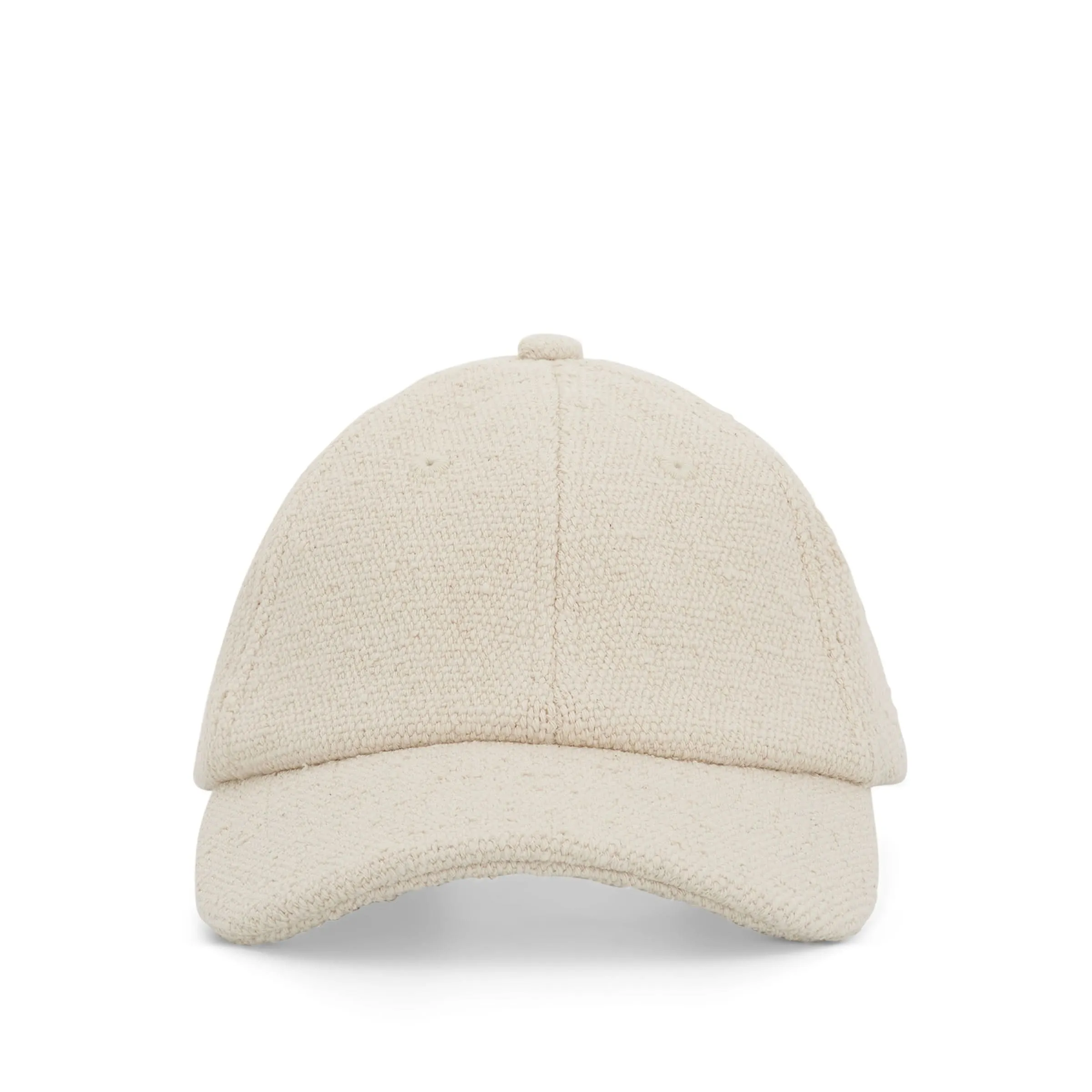 Jacquemus Signature Canvas Cap in Off-White