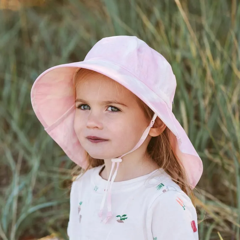 Jan & Jul Gro-With-Me Cotton Adventure Hat - Pink Tie-Dye