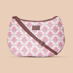 Kashmiri Tulips Structured Shoulder Bag