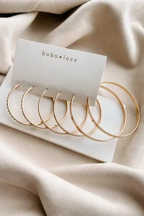 Keeping Current Hoop Earring Set (Gold)