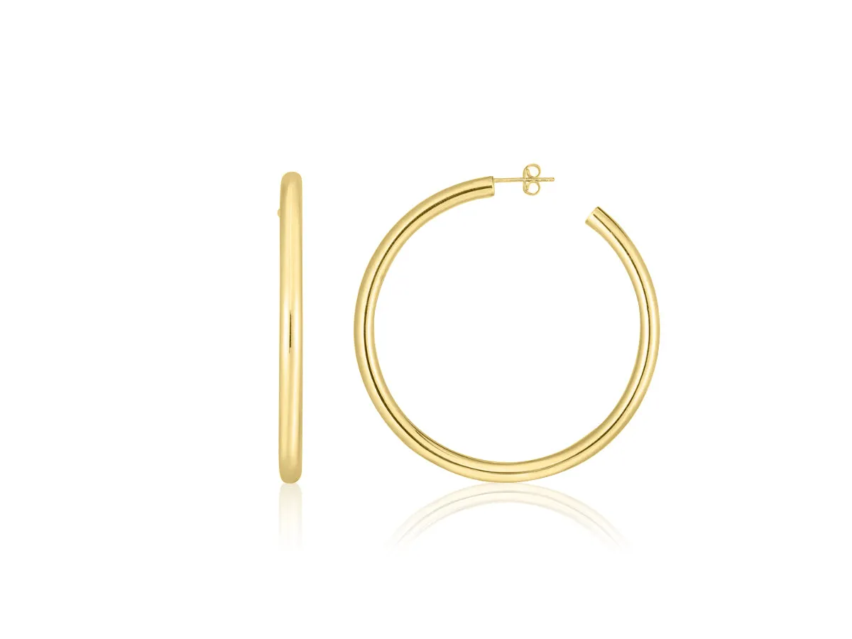 Large Gold Hoop Earrings