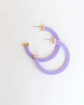 Large Violet Acrylic Hoop