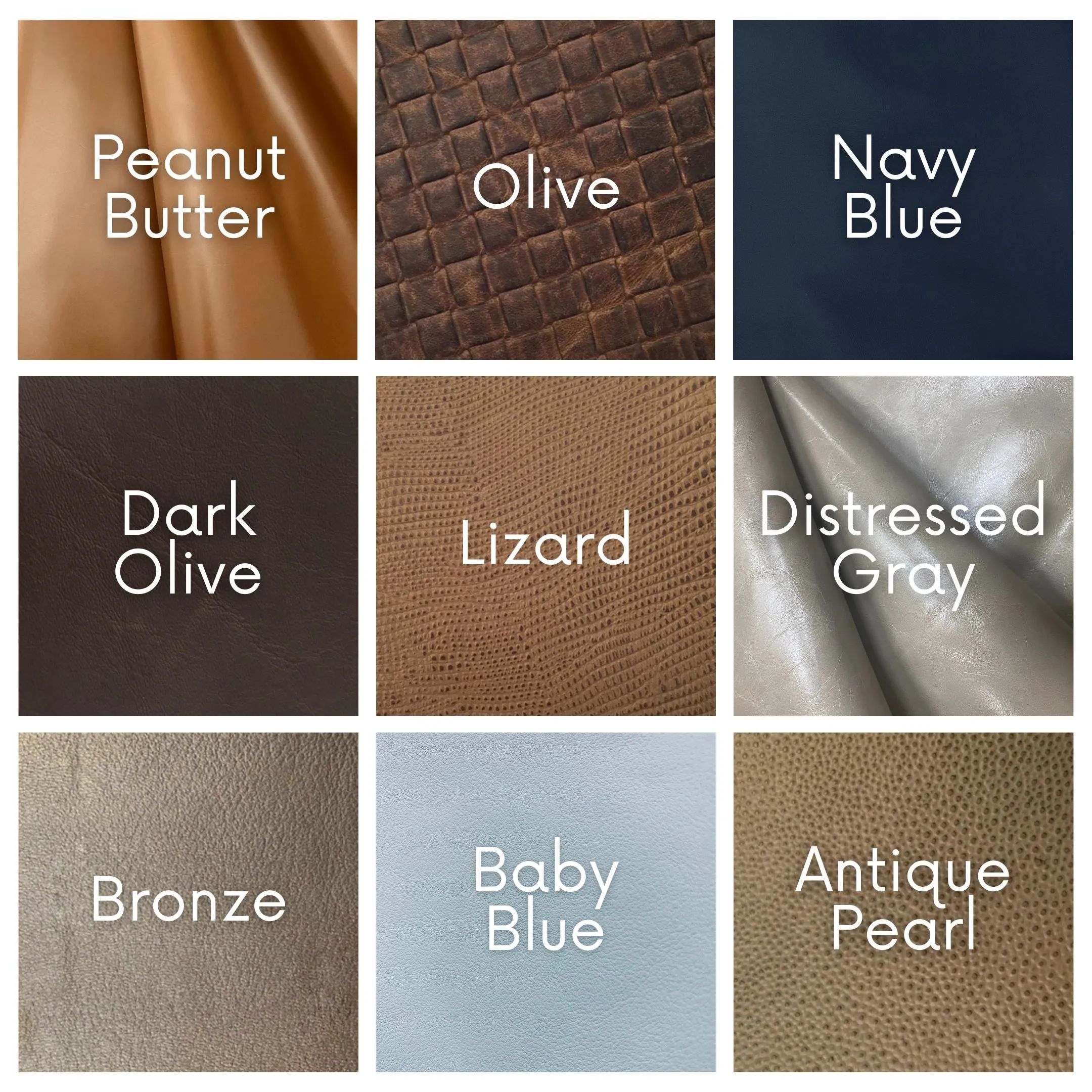 Light Weight Upholstery Leather Hides - 3 oz Cowhide - Quarter Hide - Half Hide - Full Hide - XL Full Hide