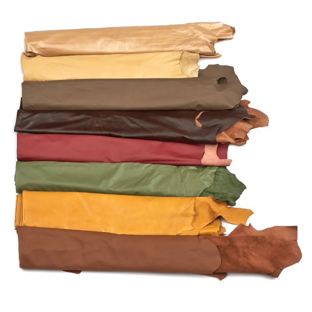 Light Weight Upholstery Leather Hides - 3 oz Cowhide - Quarter Hide - Half Hide - Full Hide - XL Full Hide