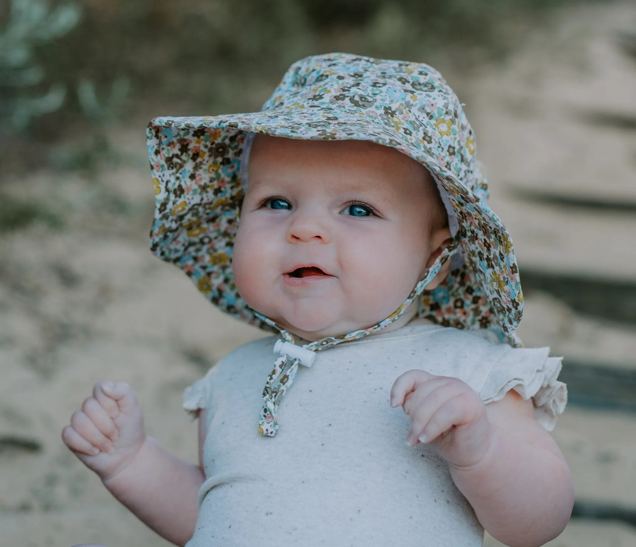 Meadow Wide Brim Infant Sunhat