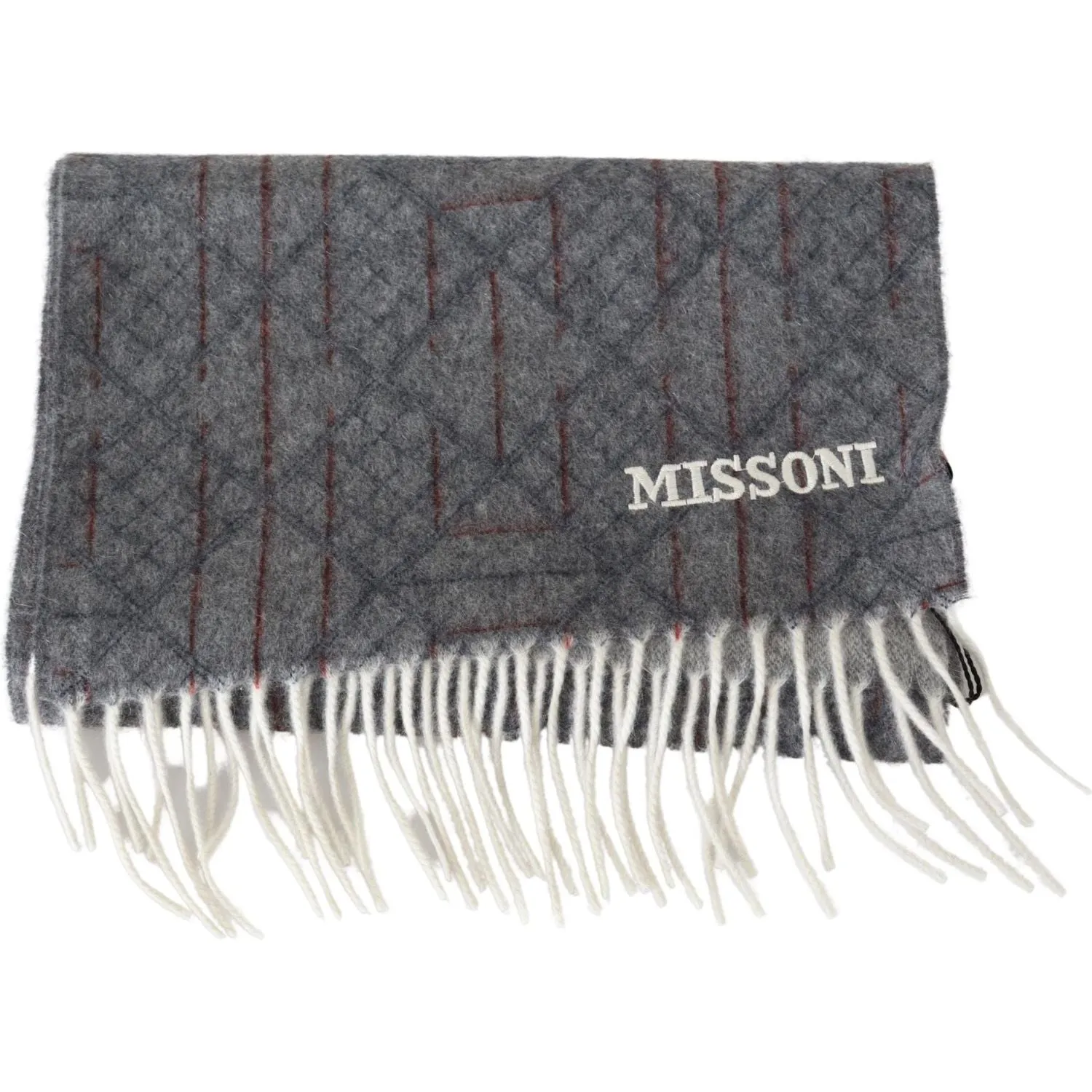 Missoni Elegant Unisex Cashmere Scarf with Signature Pattern