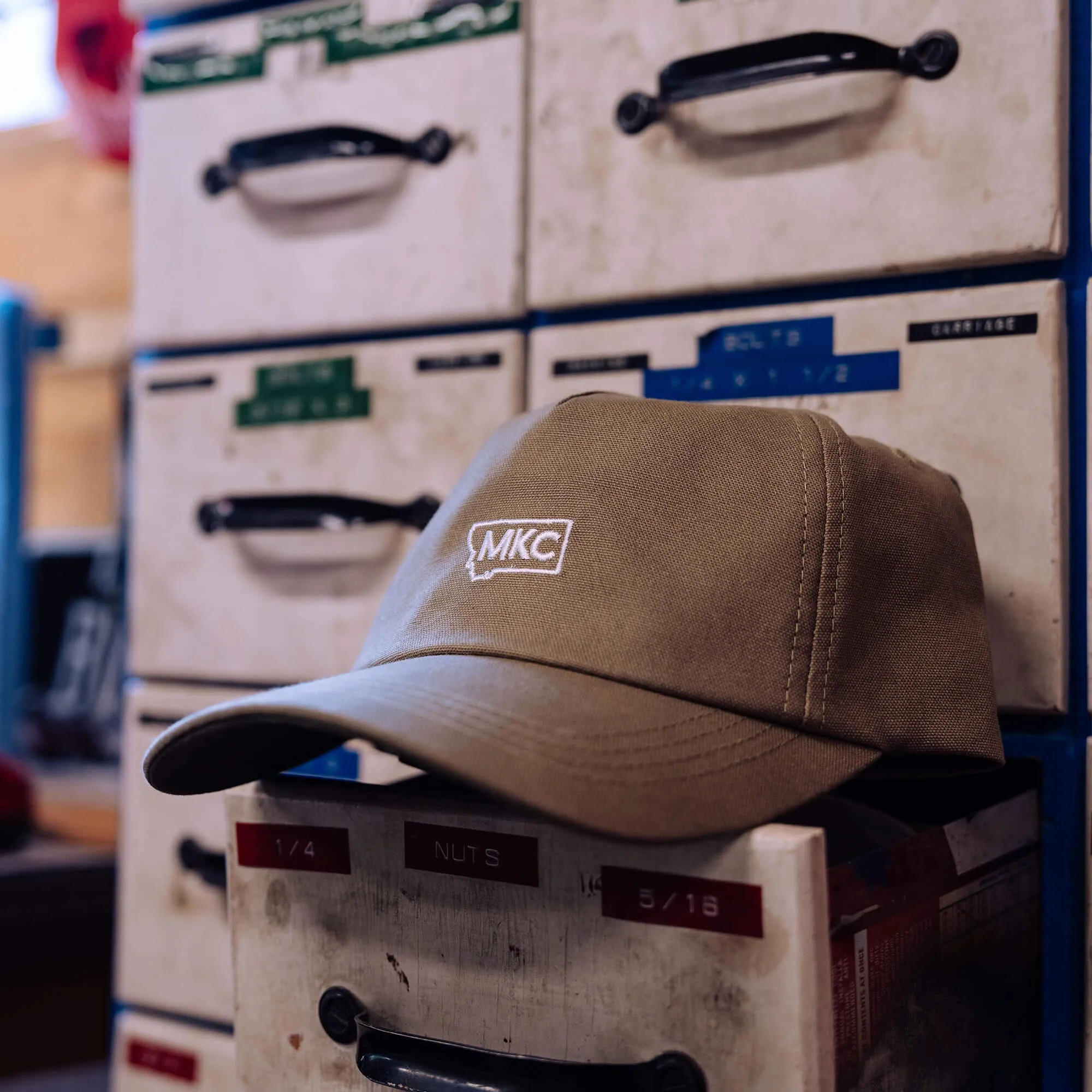 MKC CANVAS DAD HAT - OLIVE