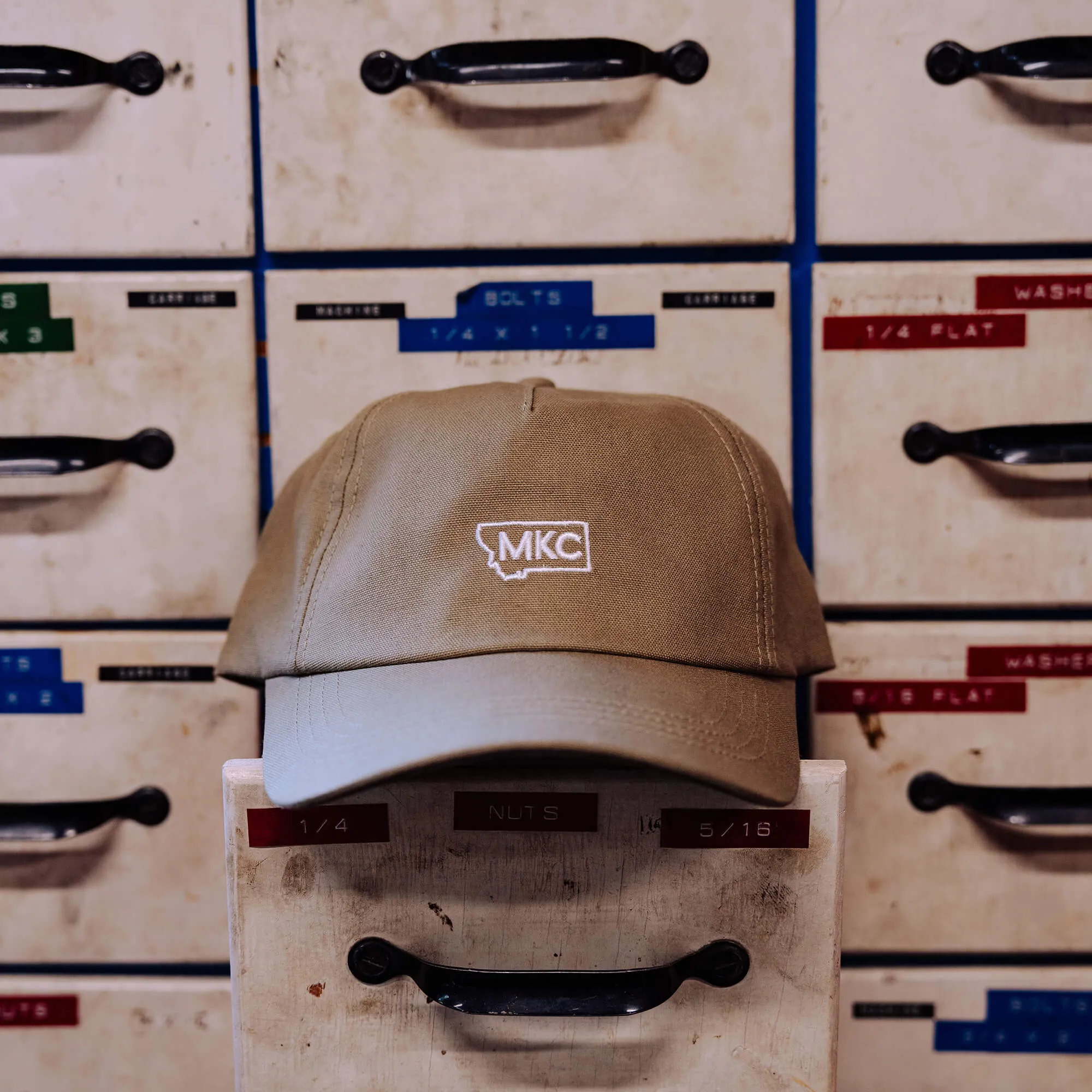 MKC CANVAS DAD HAT - OLIVE