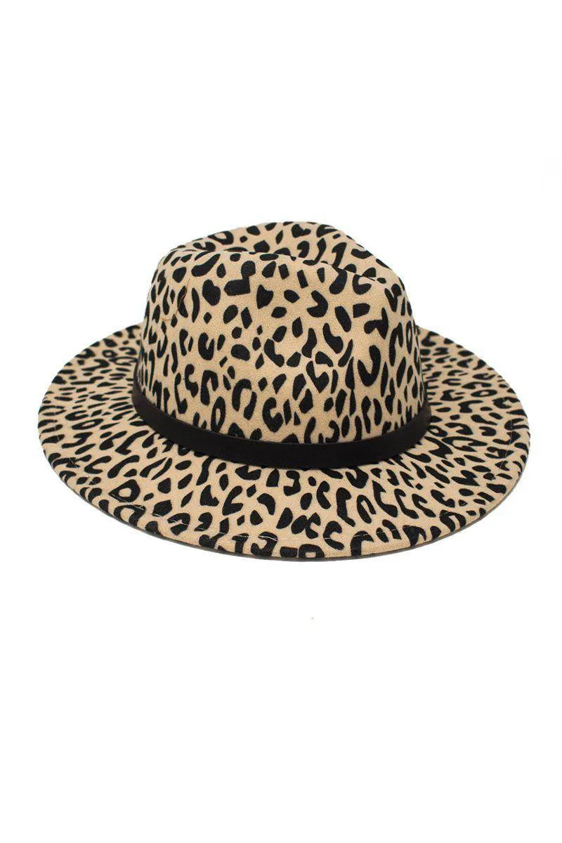 Mom & Me - Cheetah Felt Brim Hats