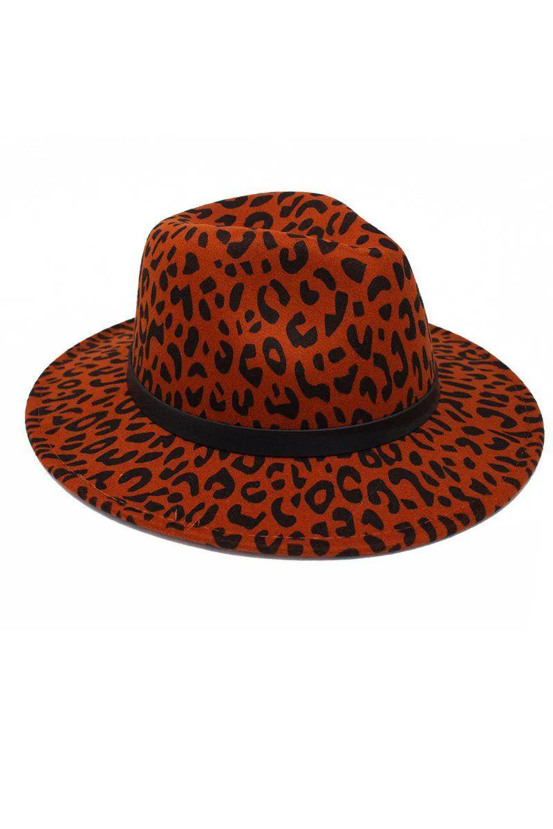 Mom & Me - Cheetah Felt Brim Hats