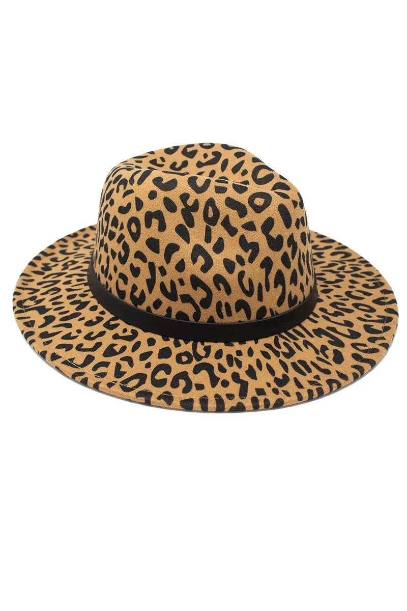 Mom & Me - Cheetah Felt Brim Hats