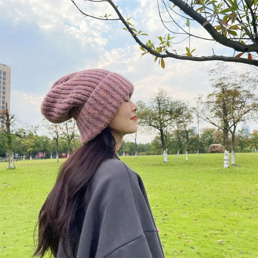 Oversized Wool Knitted Hats