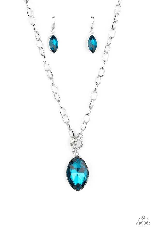 Paparazzi Necklace ~ Unlimited Sparkle - Blue