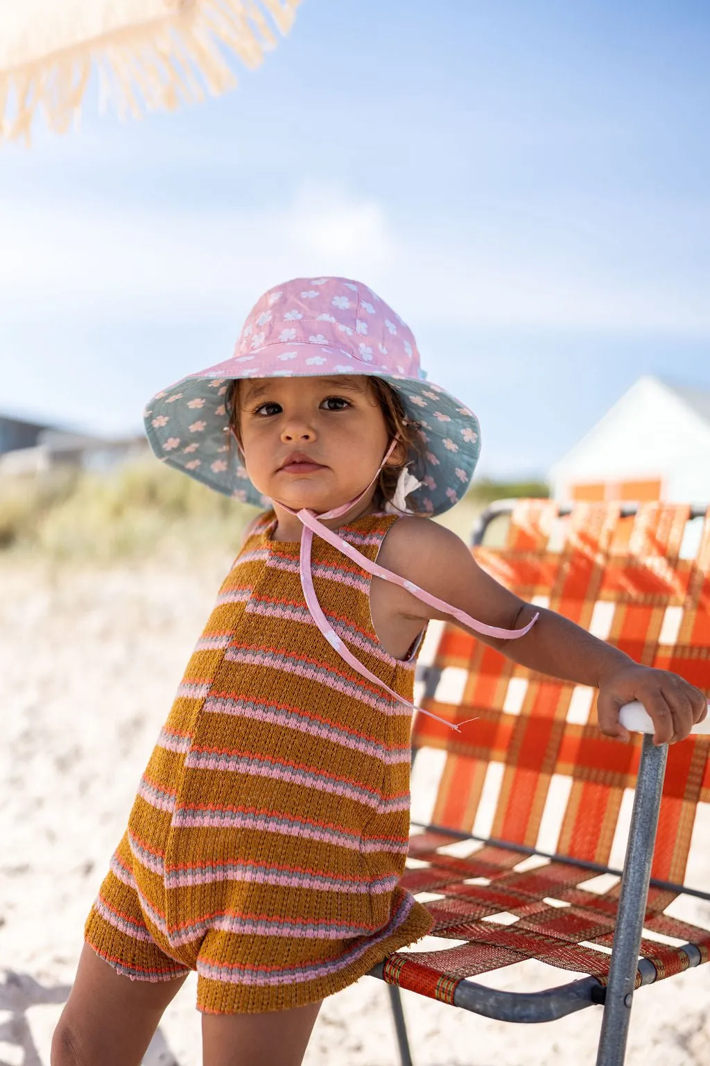 Petunia Reversible Wide Brim Sunhat