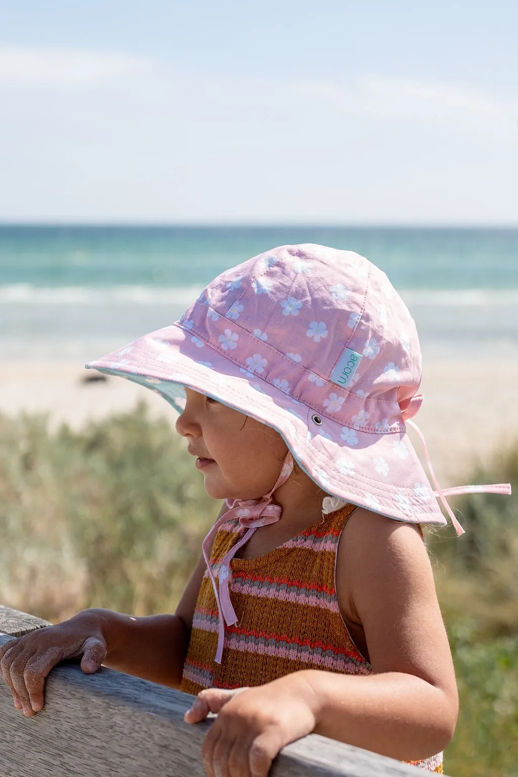 Petunia Reversible Wide Brim Sunhat