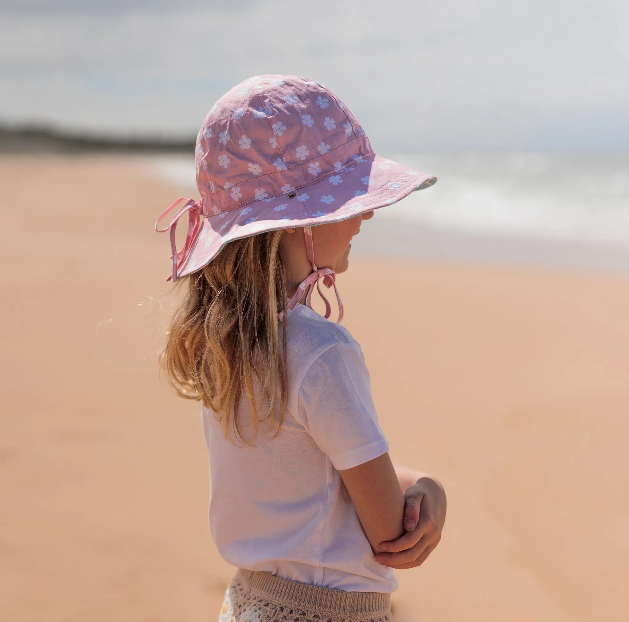 Petunia Reversible Wide Brim Sunhat