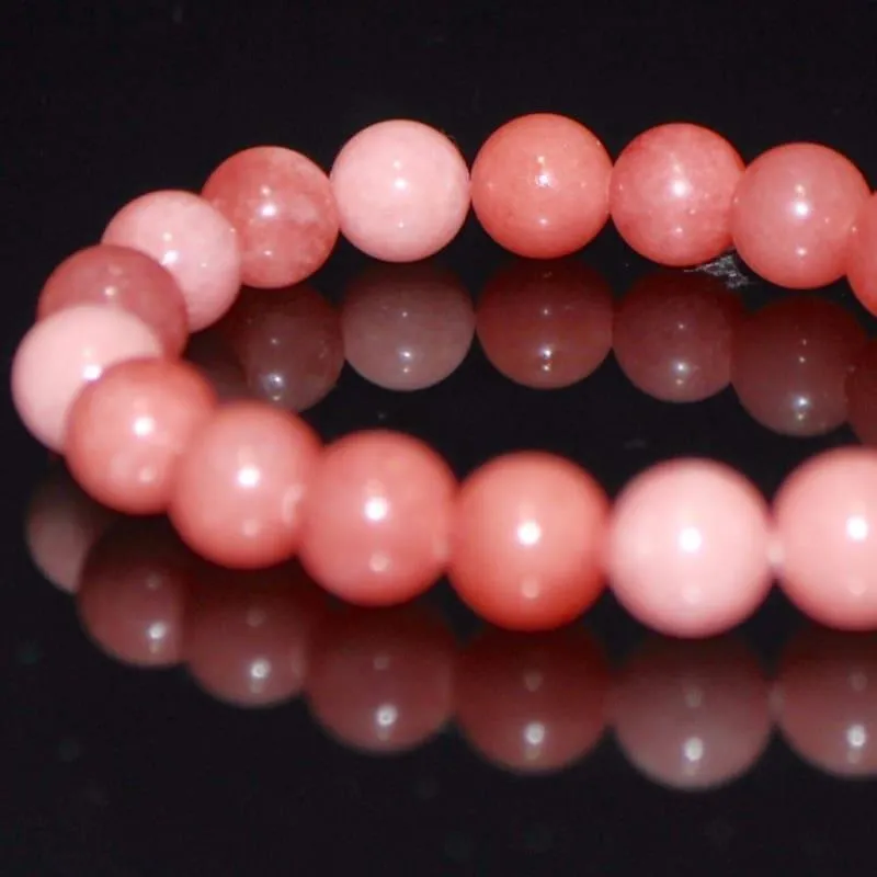 Pink Morganite Agate Gemstone Bracelets