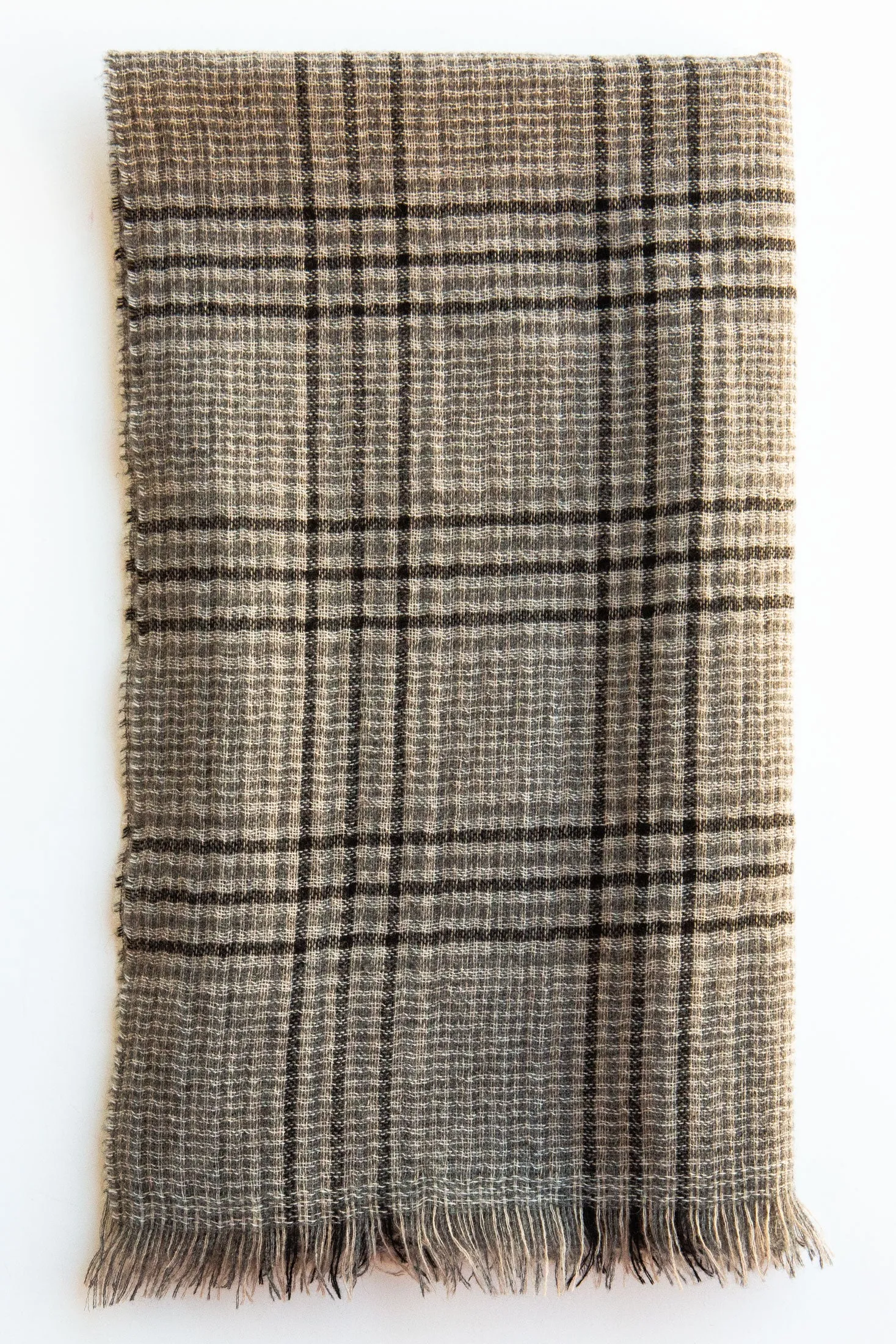 Plaid Cashmere Stole