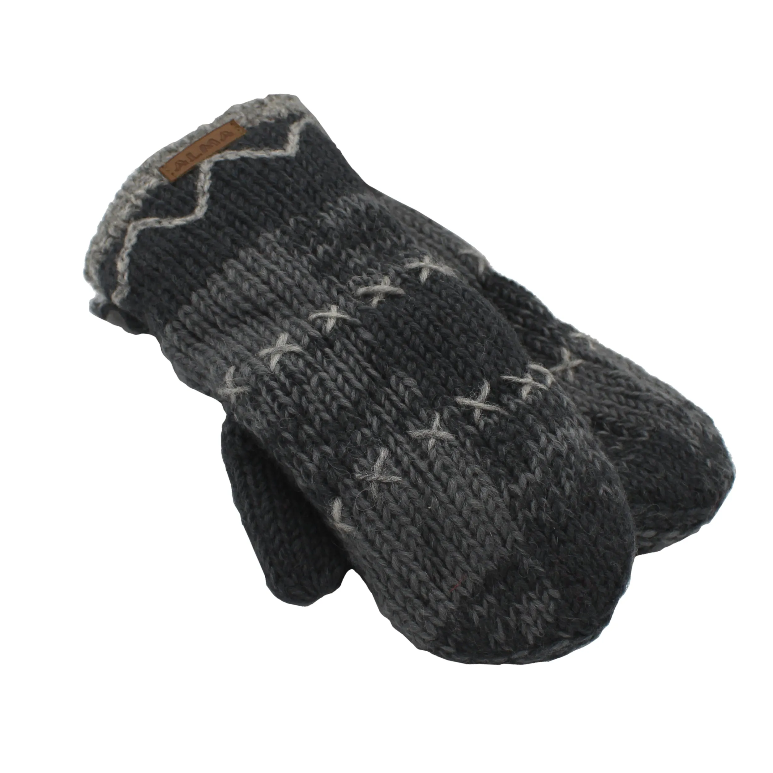 Plaid Xs Mitts