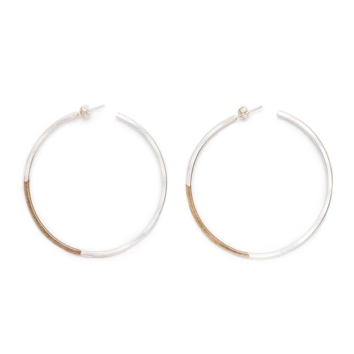 Recast Koa hoop earrings - Large